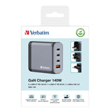 Incarcator GaN Verbatim 32203 | 140W, USB-C PD, Negru