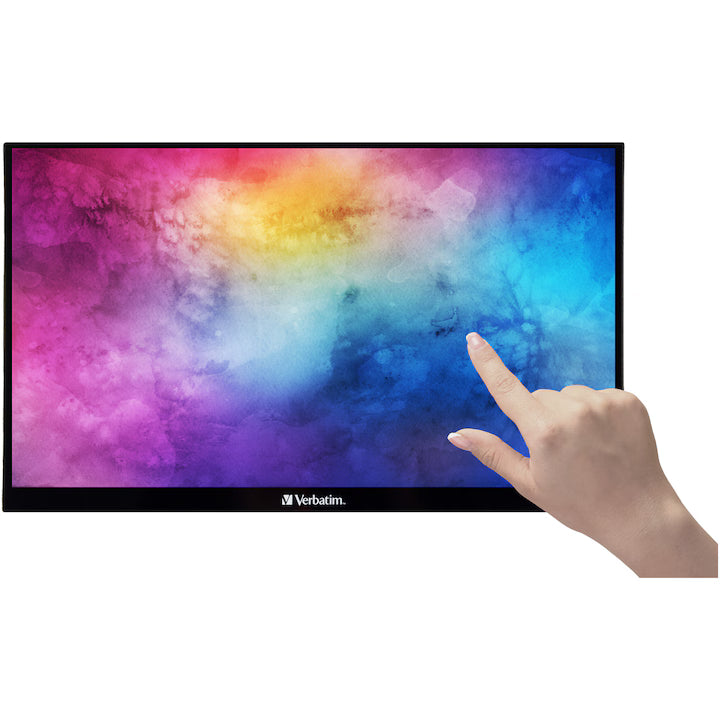 Monitor tactil portabil 14" Verbatim incl PBCarcasa plastic/PB 5000mAh/FHD 1920x1080