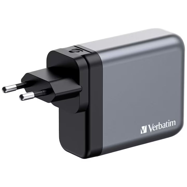 Incarcator GaN Verbatim 32203 | 140W, USB-C PD, Negru