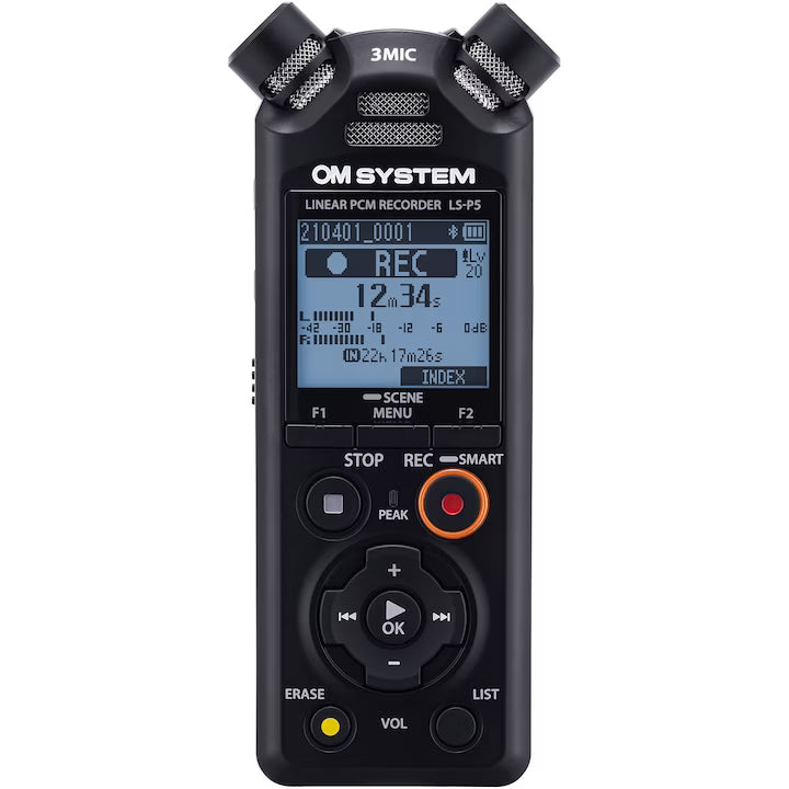 Reportofon OM System LS-P5 Wind Protection Kit V409180BG020 | 16GB, Bluetooth