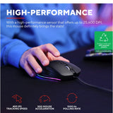 Trust GXT924 YBAR+ GAMING MOUSE BLACK