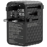 Adaptor Verbatim GaN,170W, cablu retractabil,negruUSB-C PD 3.1 QC4+up to 140W/USB-A QC 3.0 up to 18W