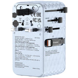 Adaptor Verbatim GaN,70W,2 cabluri retractab,bleuUSB-C PD 3.0 QC4+up to 70W/USB-A QC 4+up to 60W