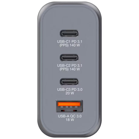 Verbatim Adaptor priza Incarcator GaN Verbatim 32203 | 140W, USB-C PD, Negru