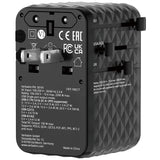 Adaptor Verbatim GaN,100W,cabluri retractab,negruUSB-C PD 3.0 QC4+up to 100W/USB-A up to 12W