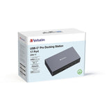 Docking Station USB-C Verbatim CDS-17 32172 | 17 Porturi, 100W PD, 8K HDMI, Negru