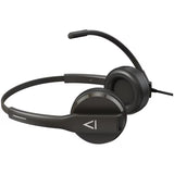 CREATIVE HS-230 Office Headset w/Noise-cancelling Mic, 3.5 mm AUX, USB Adapter