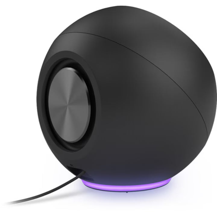 CREATIVE PEBBLE SE USB-C 2.0 Speakers w/Bluetooth 5.3, RGB Lighting, Aux, black