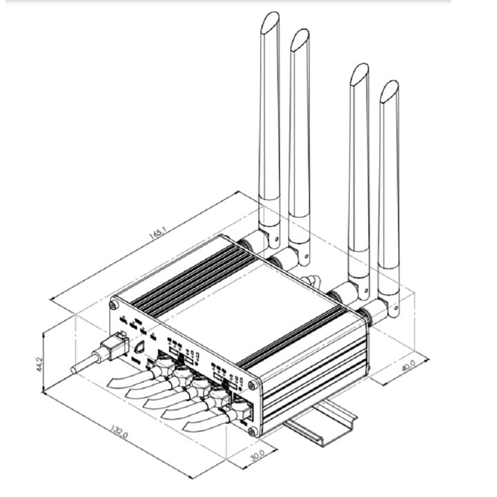 Teltonika Router Router Wireless TELTONIKA RUTX12 | 4G LTE, Cat 6