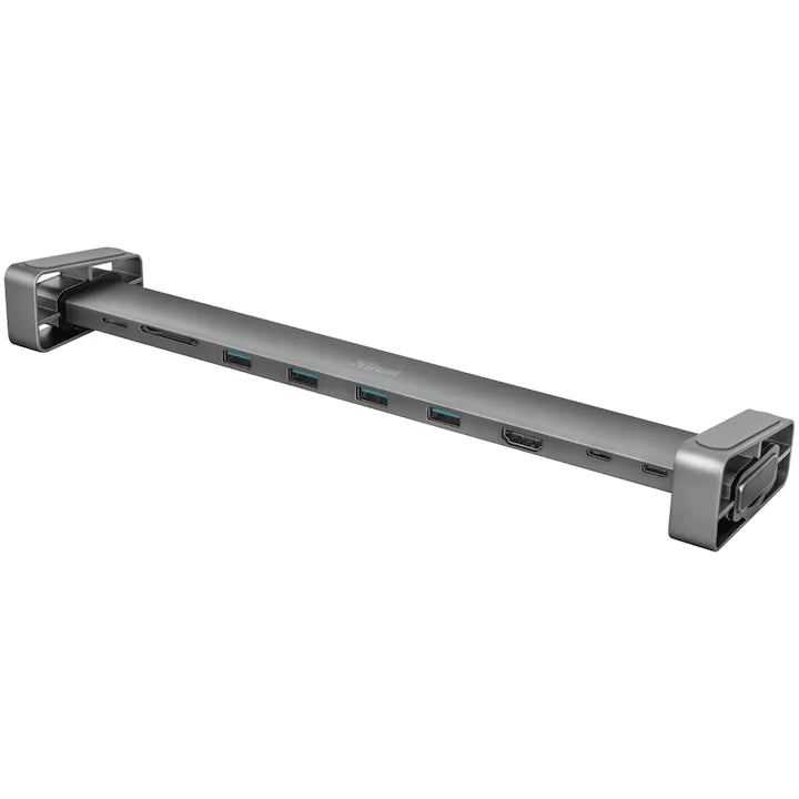 Docking Station Trust Dalyx 23417 | USB-C, 10-in-1, 4K HDMI, Argintiu