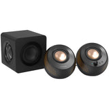 CREATIVE PEBBLE X Plus USB-C 2.1 Speakers w/Bluetooth 5.3, RGB Lighting, Aux, black