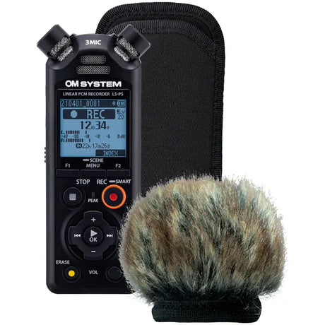 Olympus/OM System Reportofon Reportofon OM System LS-P5 Wind Protection Kit V409180BG020 | 16GB, Bluetooth