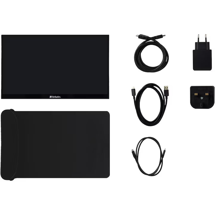 Monitor Portabil Verbatim 32239 | 17.3 inch, 4K UHD, Touchscreen