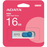 Memorie USB ADATA C008 16GB USB 2.0 Alb/Albastru