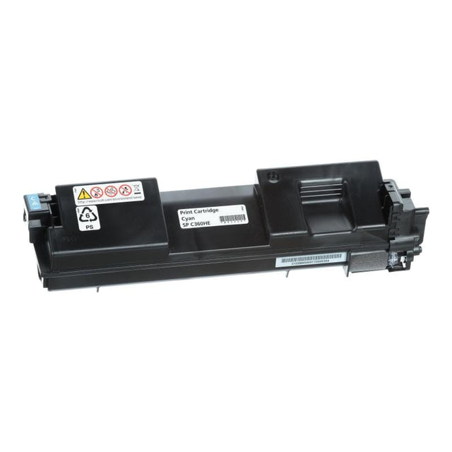Ricoh Toner Original Ricoh SP C360HE Cyan, Capacitate Mare (408185)