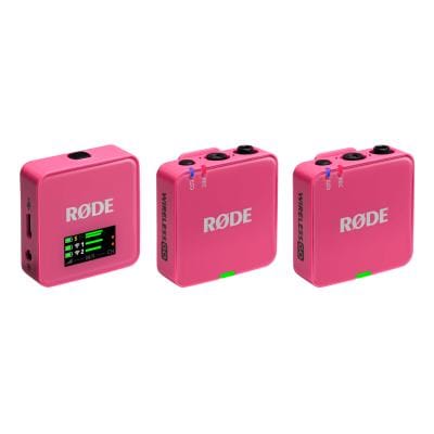 RØDE Sistem microfon wireless compact RØDE Wireless GO III, roz, pentru vlogging, interviuri și streaming