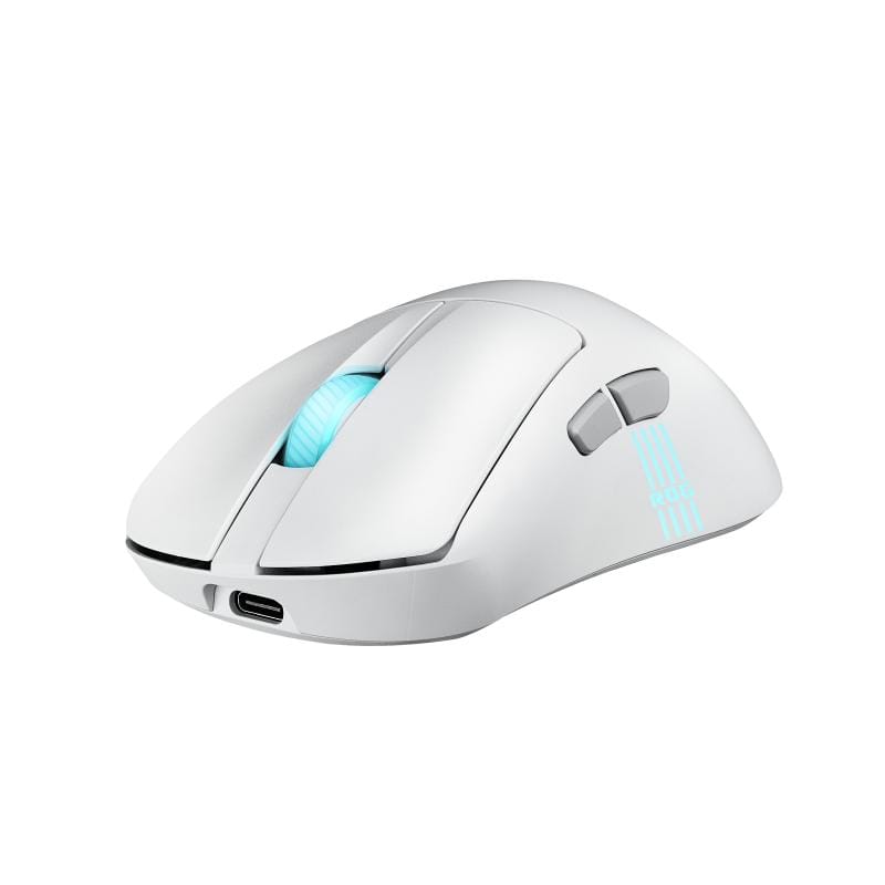 Asus Mouse gaming ASUS ROG Keris II Origin, alb, iluminare RGB, butoane programabile (90MP04A0-BMUA10)