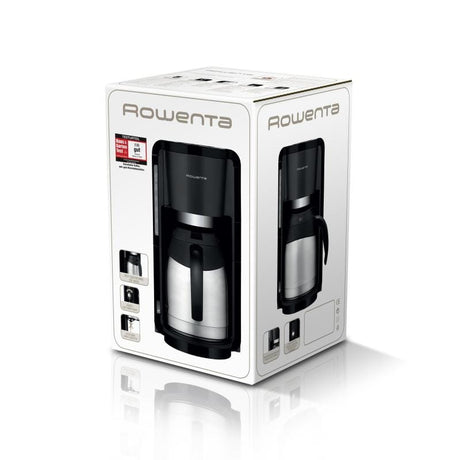 ROWENTA Cafetieră Rowenta Milano CT3818, argintiu/negru, design modern pentru utilizare zilnică