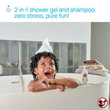 Sampon și Gel de Dus Chicco Pop, Tip Spuma cu Aroma de Prajitura cu Vanilie, Formula Vegana, pentru Copii și Adolescenti, 200 Ml