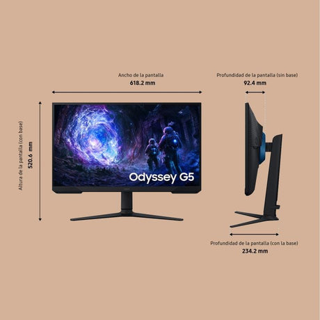Samsung Monitor Samsung LS27FG510EUXEN 27" – afișaj clar pentru birou, acasă și multimedia