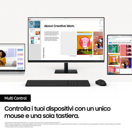 Samsung Monitor Smart Samsung M70D 32” (LS32DM700UUXEN) – 4K UHD, Tizen Smart TV, Streaming, Office Home, Wi‑Fi, Bluetooth