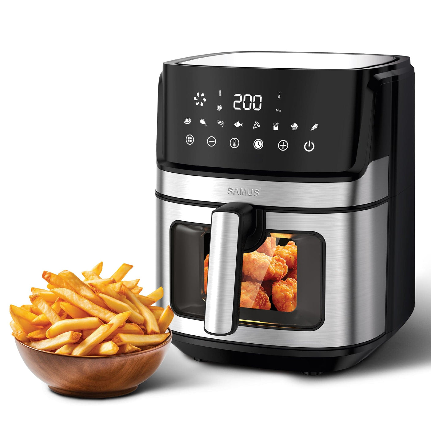 Samus Air Fryer Air Fryer Samus AF6.5B-S1700DW | 1700W, 6.5L, 8 programe, Digital