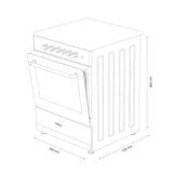 Samus Aragaz Aragaz SamusSM561XPBS | 60cm, Inox, Argintiu, Timer