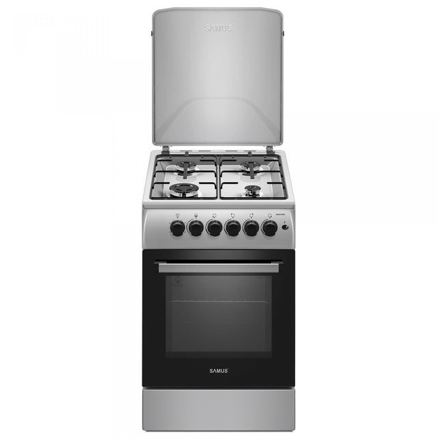 Samus Aragaz Aragaz SamusSM561XPBS | 60cm, Inox, Argintiu, Timer