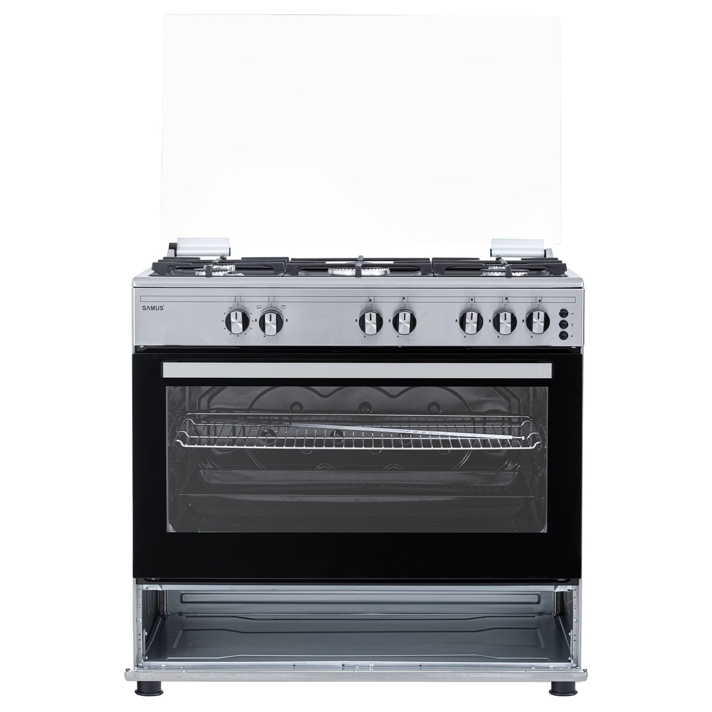 Samus Aragaz Aragaz SamusSM950AGRXS1 | 92L, 90cm, Inox, Argintiu, Timer