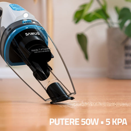 Samus Aspirator auto Aspirator Samus HANDY 7.4 CORDLESS | 50W, 500ml, HEPA