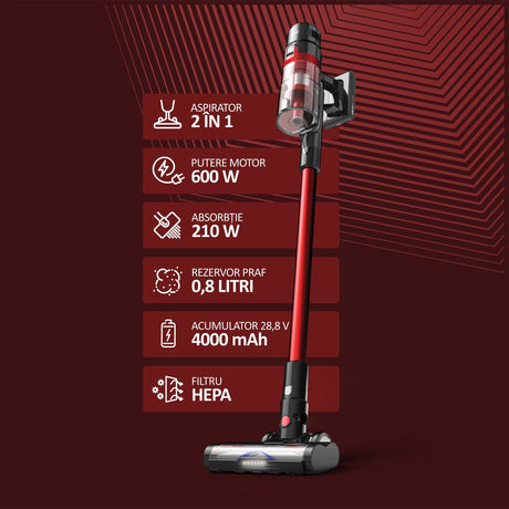 Samus Aspirator vertical Aspirator Samus Hurricane Max Pro | 600W, 0.8L