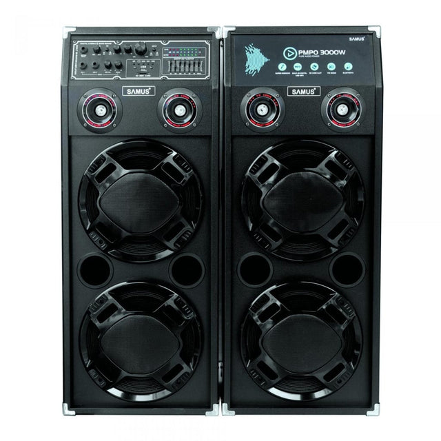 Samus Boxa portabila Boxa Portabila Samus TWIN SOUND 20 | 2x150W, Bluetooth, Microfon, Negru