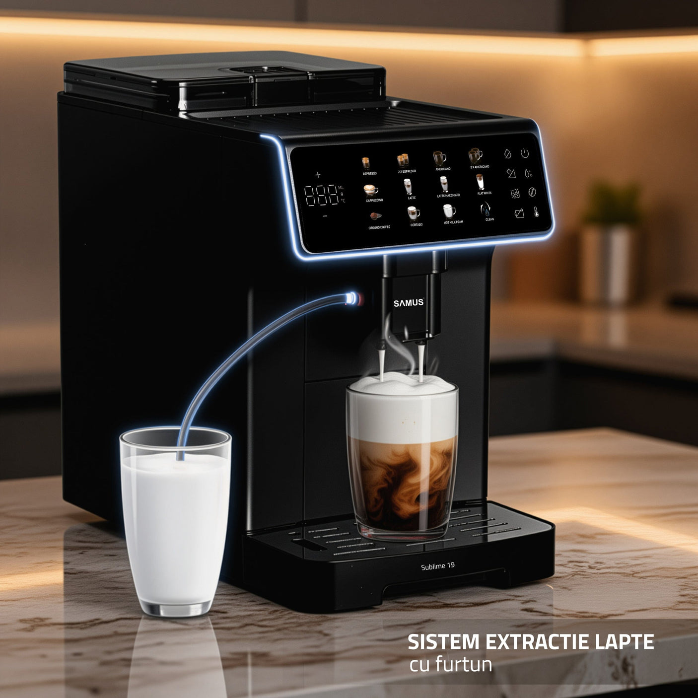 Samus Espressor automat Cafetieră Samus | Negru