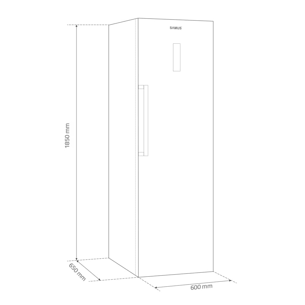 Samus Congelator vertical Congelator vertical Samus SCXE346NFE | 290L, LED