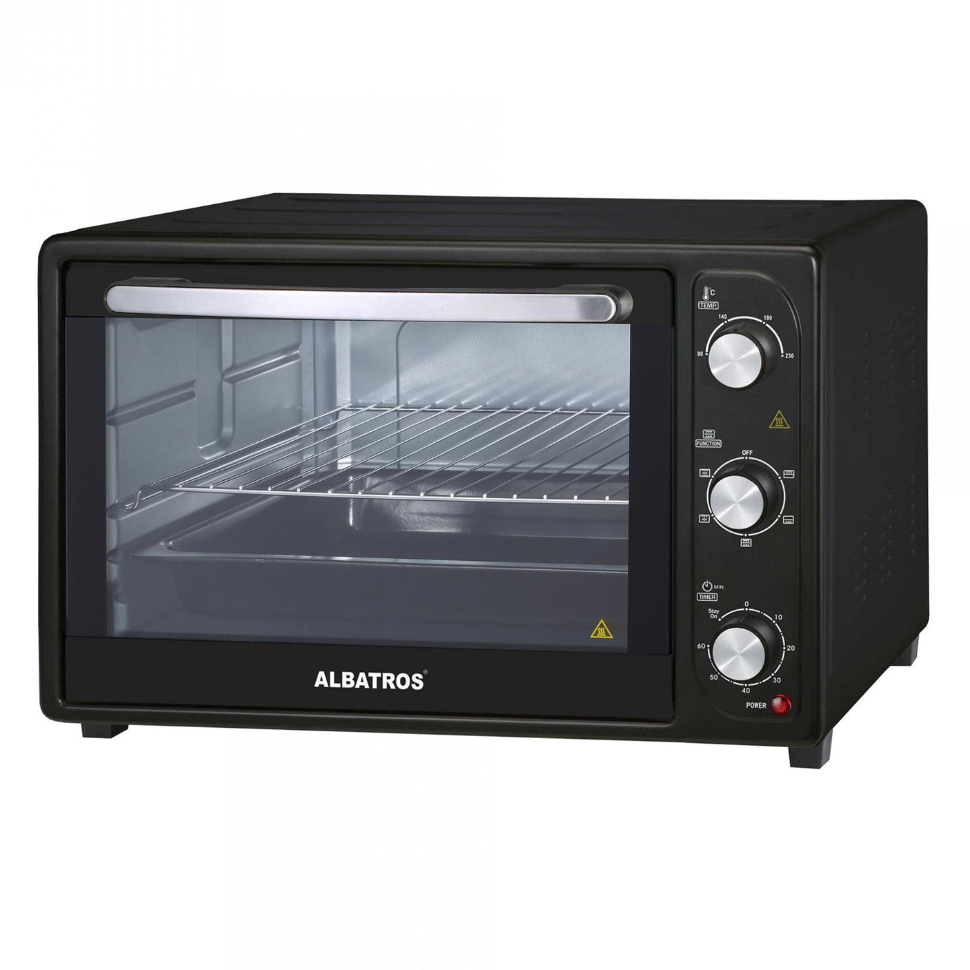 Samus Cuptor electric Cuptor Electric Samus A45BC2 | 1800W, 45L, Inox, Negru, Timer