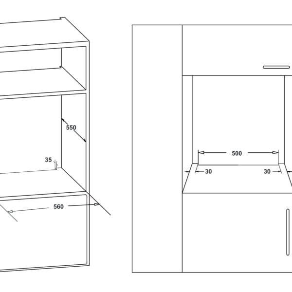 Samus Cuptor incorporabil Cuptor Incorporabil Samus SC617EXV | 2200W, 56L, Gri, Digital