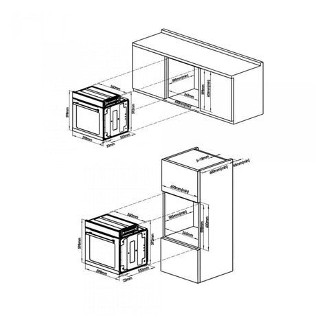 Samus Cuptor incorporabil Cuptor Incorporabil Samus SC628GX9 | 2800W, 75L, Gri