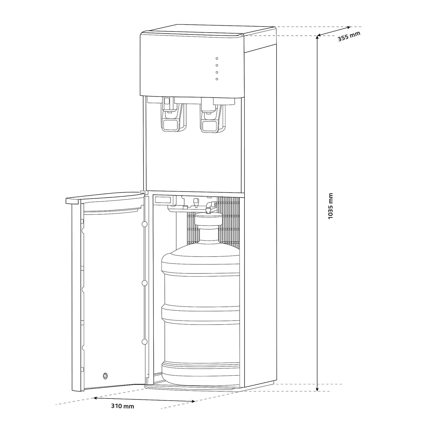 Samus Dozator apa Dozator apa Samus WDSF-253CW | 500W, 19L