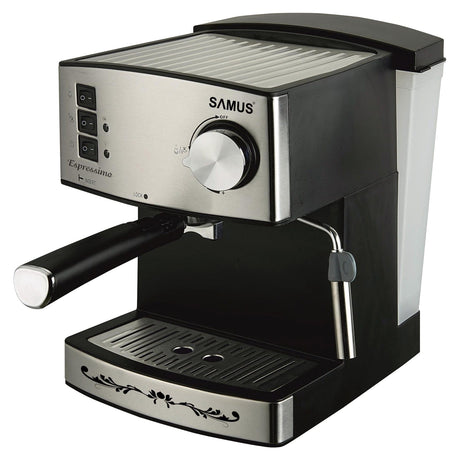 Samus Espressor Automat Samus ESPRESSIMO SILVER, 850W, 15 Bari, Rezervor 1600ml, Design Modern Gri Inox