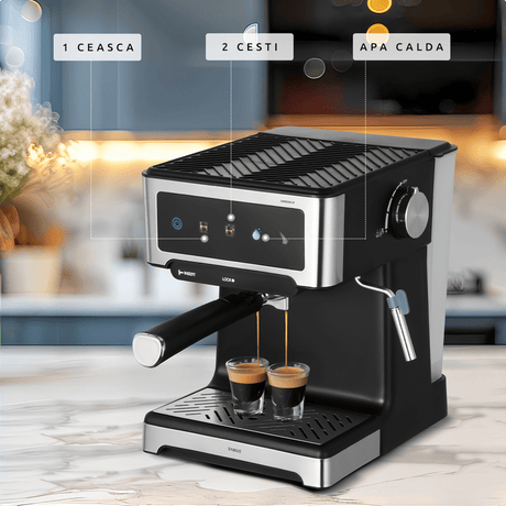 Samus Espressor automat Espressor Manual Samus | 1150W, 1.8L, Negru