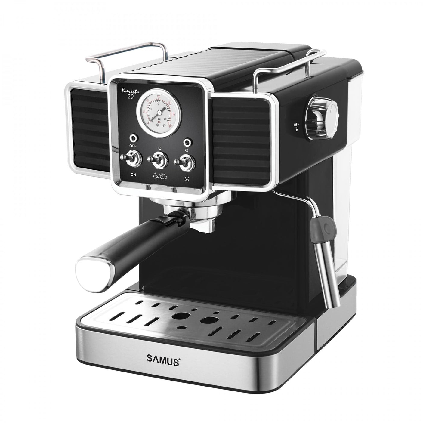 Samus Espressor automat Espressor Manual Samus | 1350W, 1.5L, Negru