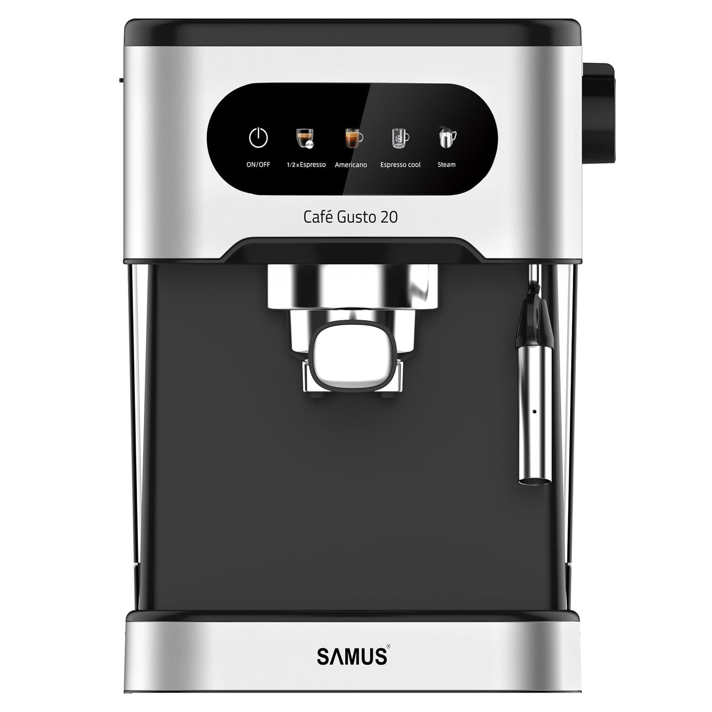 Samus Espressor automat Espressor Manual Samus Cafe Gusto 20 | 1350W, 1.5L, 20 bari, Inox