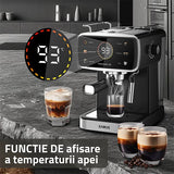 Samus Espressor automat Espressor Manual Samus Impression 20 | 1350W, 1.5L, 20 bari, Negru