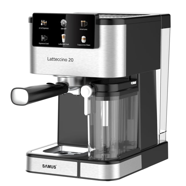 Samus Espressor automat Espressor Manual Samus LATTECCINO 20 | 1350W, 1.5L, 20 bari, Inox