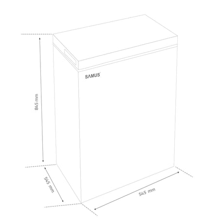 Samus Lada frigorifica Ladă Frigorifică Samus LS116E | 98L, Aluminiu
