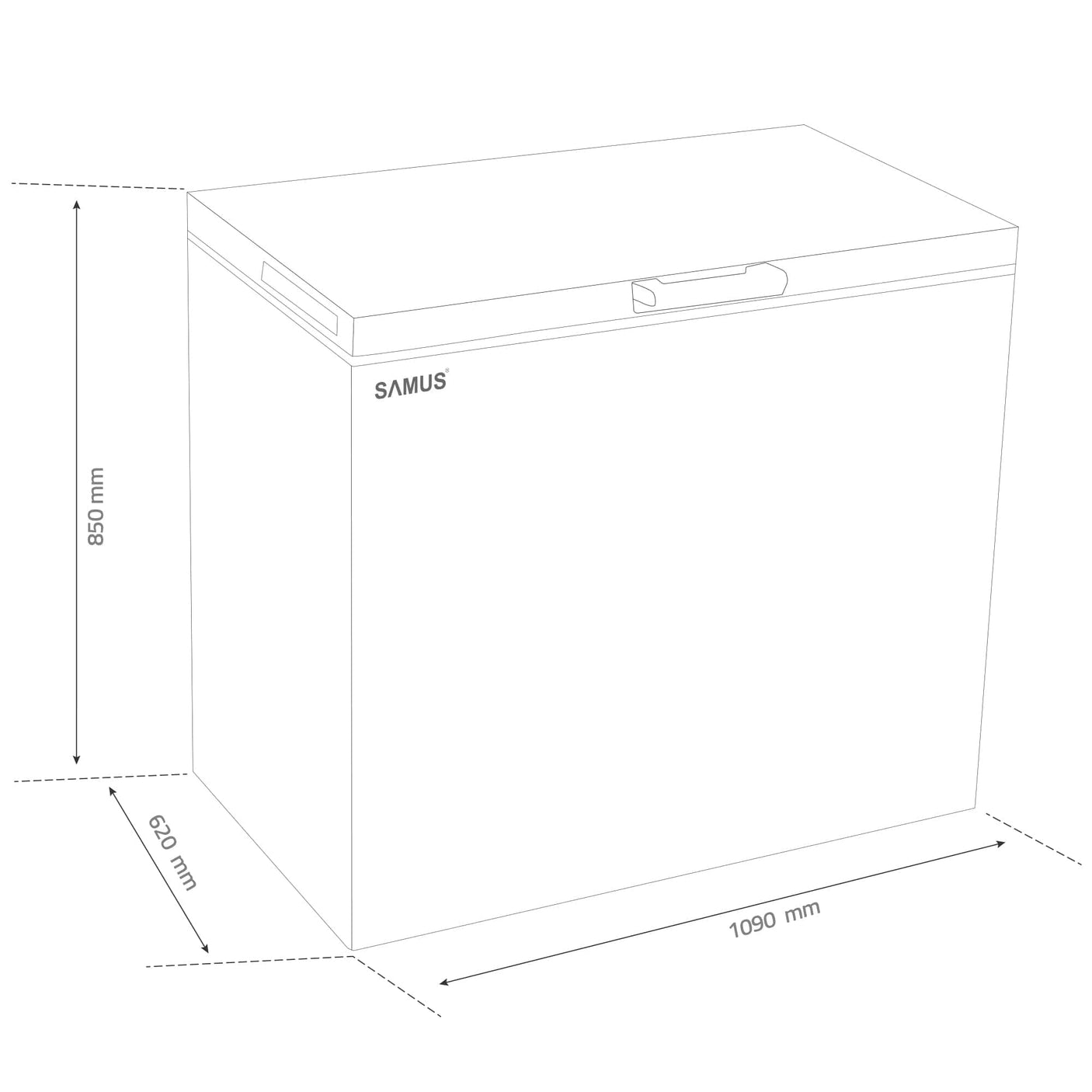 Samus Lada frigorifica Ladă Frigorifică Samus LS316E | 310L, 4K UHD