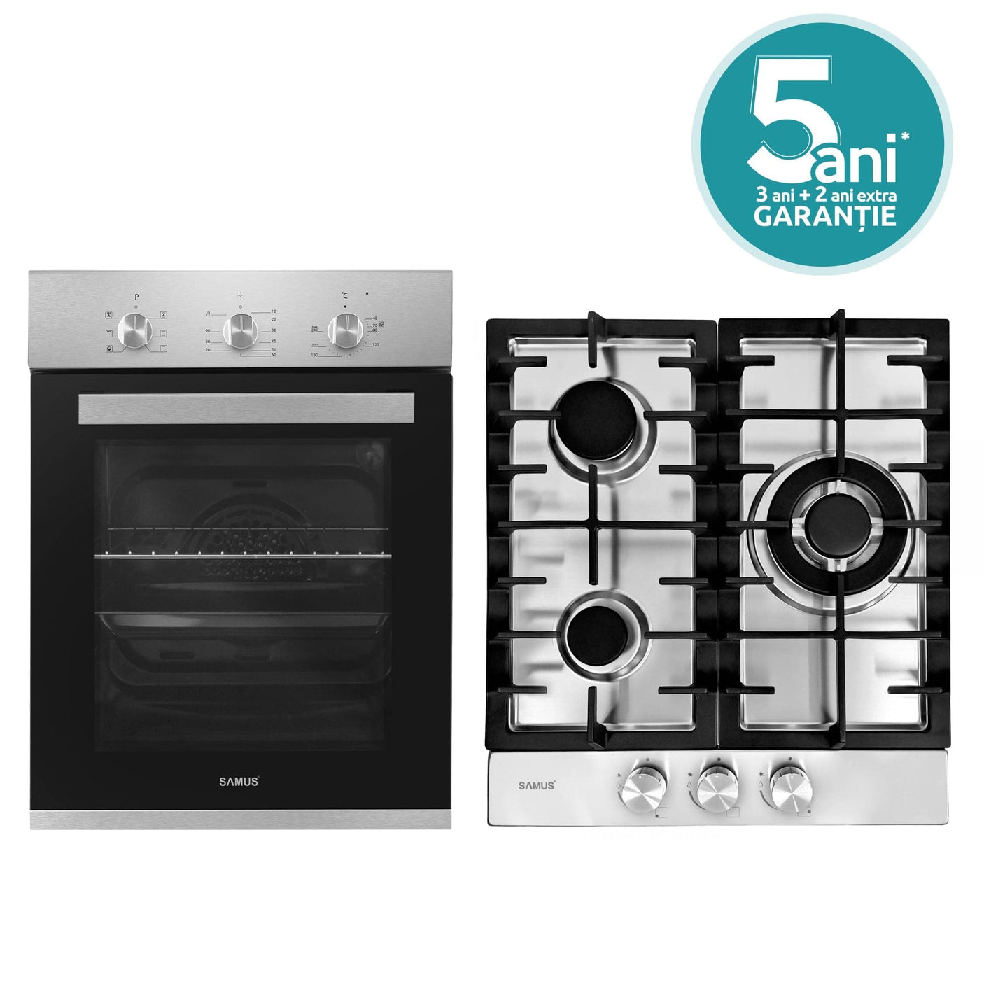 Pachet Built-In Samus SC456GTXV + PSG-43SX1 - Imagine 3 Inox