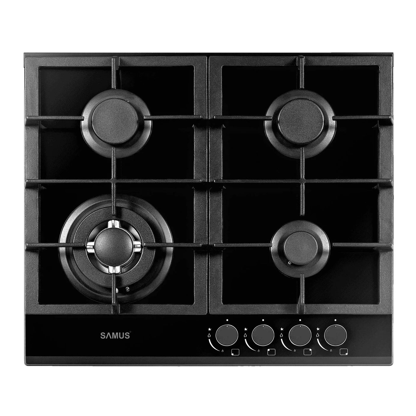 Samus Pachet built in Pachet Built-In Samus SC623GX5 + PSG-64SG1 | Cuptor 75L 5 Functii + Plita Gaz 4 Arzatoare, Negru