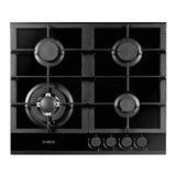 Samus Pachet built in Pachet Built-In Samus SC623GX5 + PSG-64SG1 | Cuptor 75L 5 Functii + Plita Gaz 4 Arzatoare, Negru