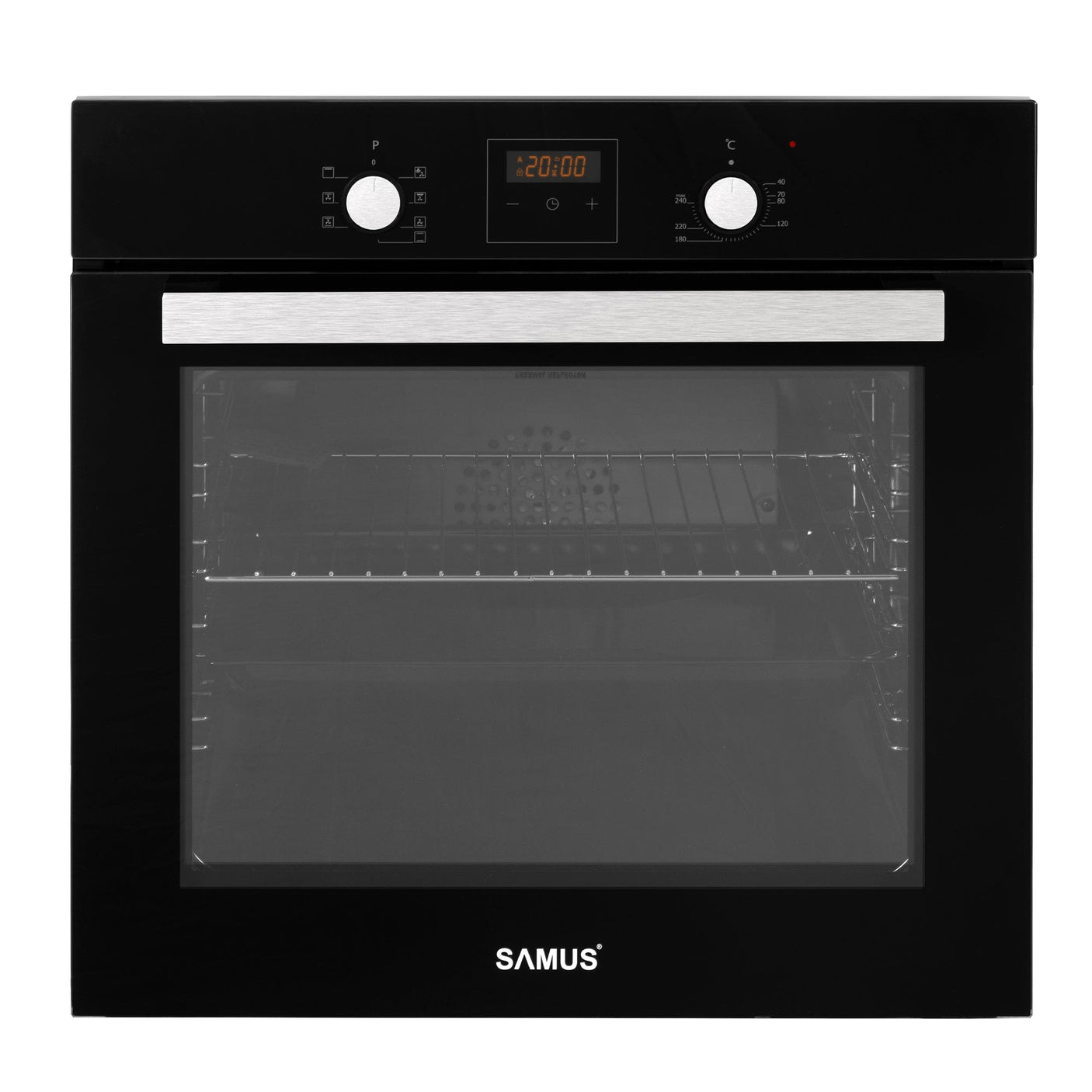 Samus Pachet built in Pachet Built-In Samus SC639CEGV + PSVE-64BG6 | Cuptor 62L 6 Functii + Plita Vitroceramica 60cm, Negru